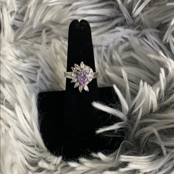 Silver Ring w Stones - Picture 2 of 7